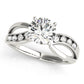 Channel Set Bypass Peg Head Engagement Ring