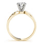 Channel Set Bypass Peg Head Engagement Ring