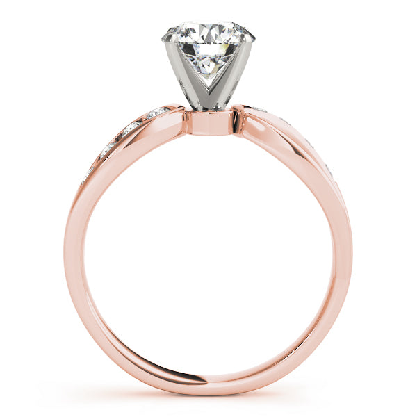 Channel Set Bypass Peg Head Engagement Ring