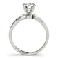 Channel Set Bypass Peg Head Engagement Ring