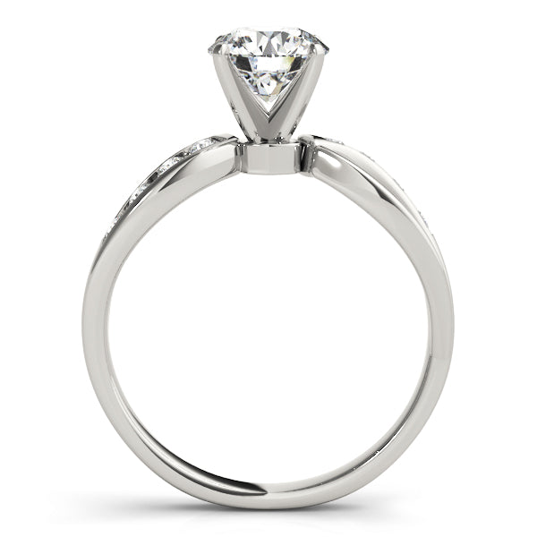 Channel Set Bypass Peg Head Engagement Ring