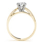 Solitaire Peg Head Engagement Ring