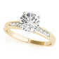 Single Row Channel Set Engagement Ring