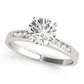 Single Row Channel Set Engagement Ring
