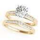 Single Row Channel Set Engagement Ring