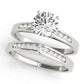 Single Row Channel Set Engagement Ring