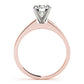 Single Row Channel Set Engagement Ring