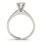Single Row Channel Set Engagement Ring