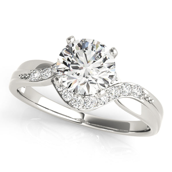 Bypass Peg Head Engagement Ring