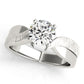 Twisted Textured Solitaire Engagement Ring