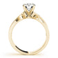 Twisted Textured Solitaire Engagement Ring
