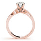 Twisted Textured Solitaire Engagement Ring