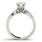 Twisted Textured Solitaire Engagement Ring