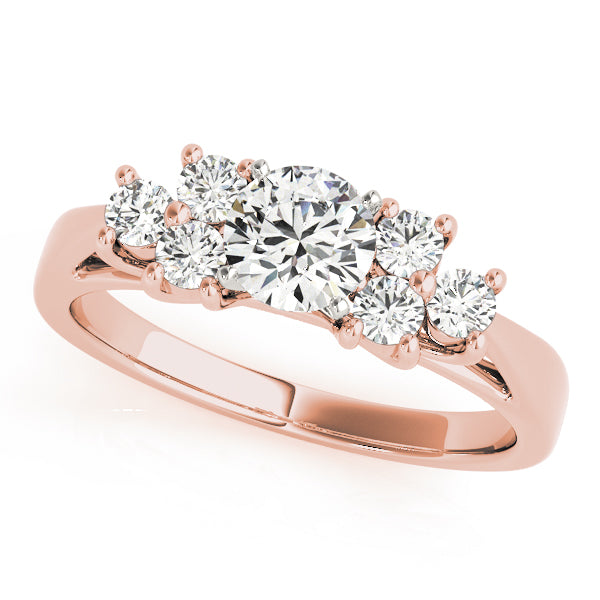 Cluster Side Trellis Engagement Ring