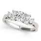 Cluster Side Trellis Engagement Ring