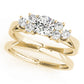 Cluster Side Trellis Engagement Ring