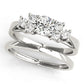 Cluster Side Trellis Engagement Ring