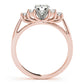 Cluster Side Trellis Engagement Ring