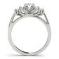 Cluster Side Trellis Engagement Ring
