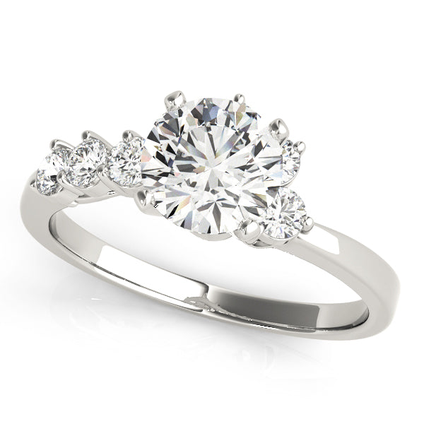 Bypass Peg Head Engagement Ring