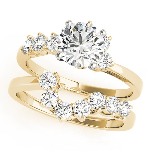 Bypass Peg Head Engagement Ring