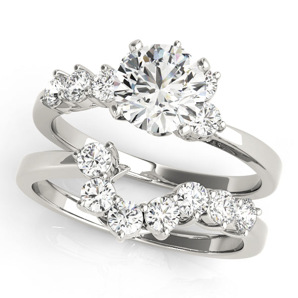 Bypass Peg Head Engagement Ring