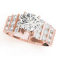 Multirow Channel Set Peg Head Engagement Ring