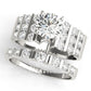 Multirow Channel Set Peg Head Engagement Ring