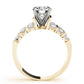 Multirow Channel Set Peg Head Engagement Ring