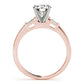 3-Stone Tapered Baguette Peg Head Engagement Ring