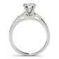 3-Stone Tapered Baguette Peg Head Engagement Ring