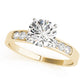 Single Row Channel Set Peg Head Engagement Ring