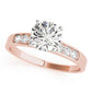 Single Row Channel Set Peg Head Engagement Ring