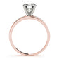 Single Row Channel Set Peg Head Engagement Ring