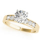 Prong In Channel Single Row Peg Head Engagement Ring