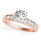Prong In Channel Single Row Peg Head Engagement Ring