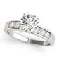 Prong In Channel Single Row Peg Head Engagement Ring