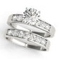 Prong In Channel Single Row Peg Head Engagement Ring