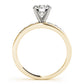 Prong In Channel Single Row Peg Head Engagement Ring