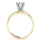 Solitaire Swirl Engagement Ring