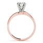 Solitaire Swirl Engagement Ring