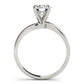 Solitaire Swirl Engagement Ring