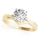 Twisted Shank Solitaire Engagement Ring