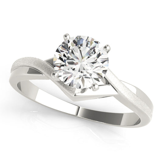 Twisted Shank Solitaire Engagement Ring