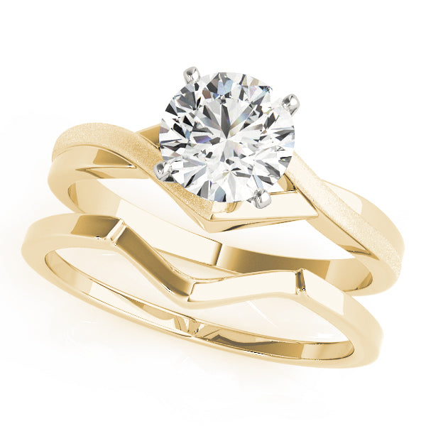 Twisted Shank Solitaire Engagement Ring
