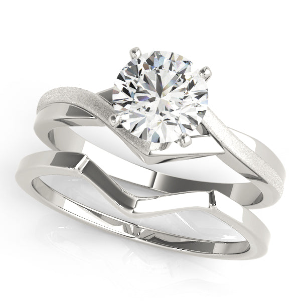 Twisted Shank Solitaire Engagement Ring