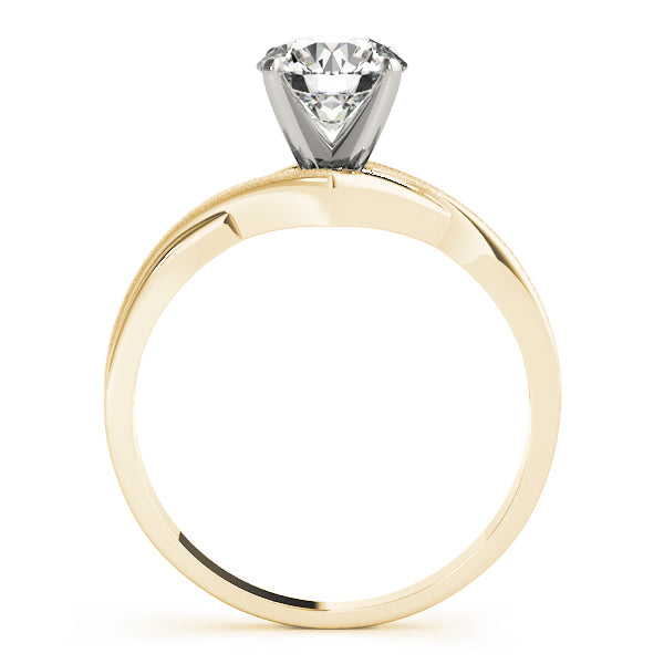 Twisted Shank Solitaire Engagement Ring