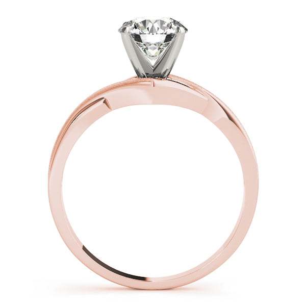 Twisted Shank Solitaire Engagement Ring