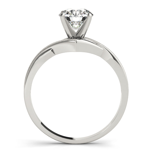 Twisted Shank Solitaire Engagement Ring