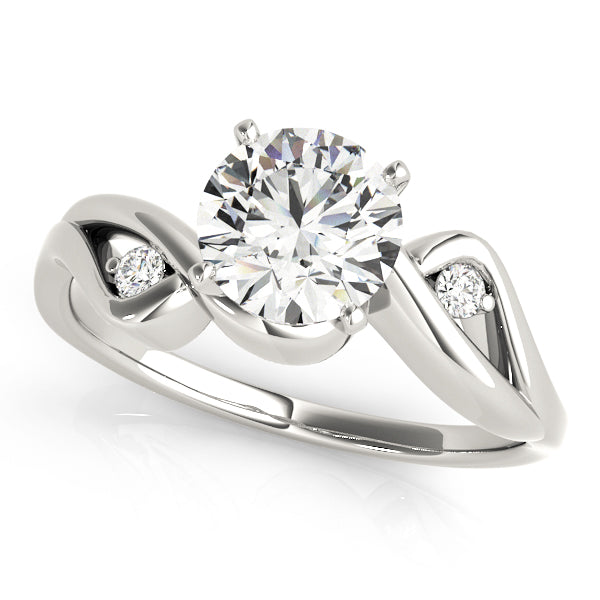 Bypass Peg Head Engagement Ring